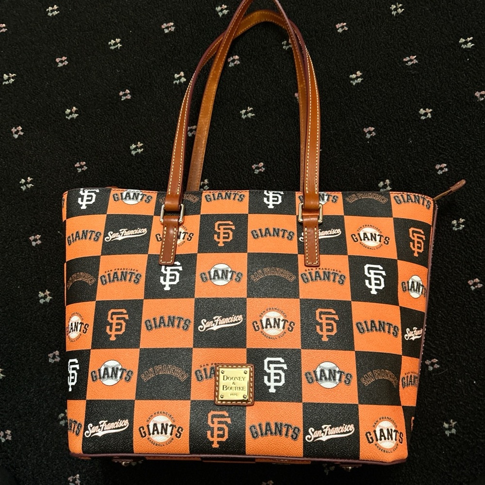 Dooney & Bourke Giants Orange and Black Tote